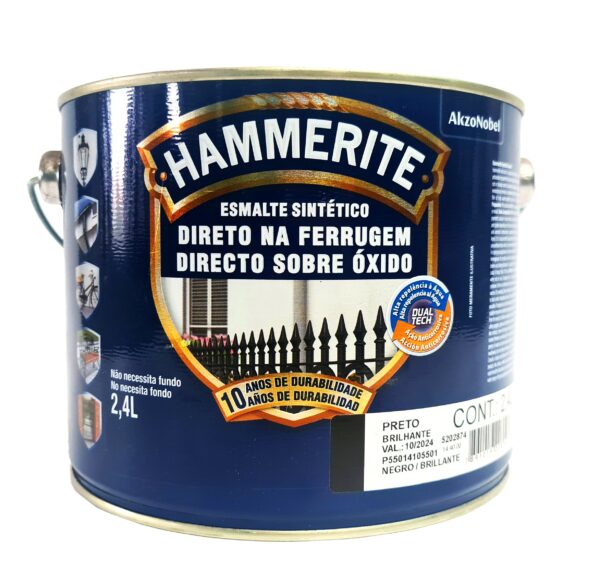 HY HAMMERITE GLOSSY BLACK 2.4L