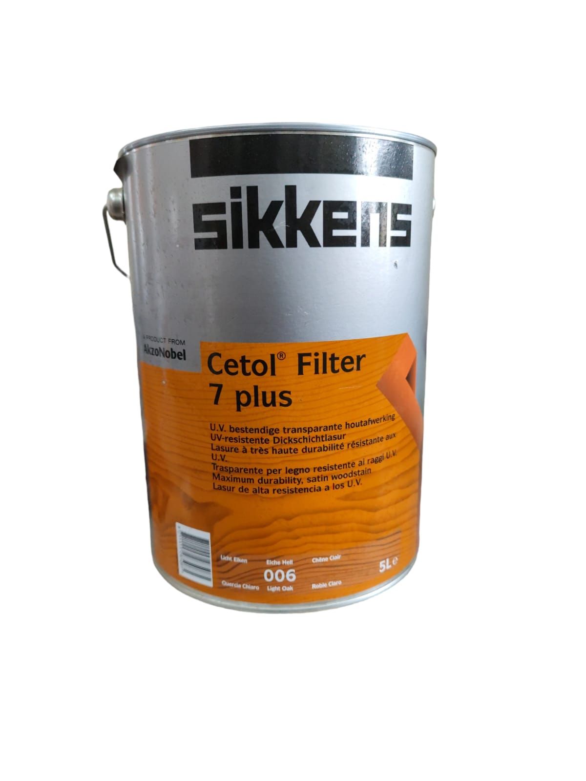 SIKKENS FILTER 7 PLUS BASE TU COLOR 006 ROBLE CLARO. 5Lts