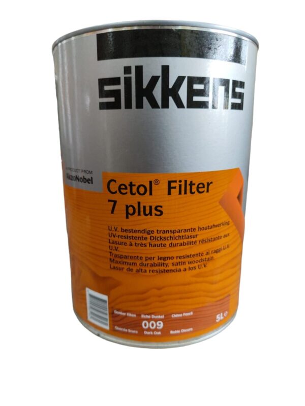 SIKKENS FILTER 7 PLUS COLOR 009 ROBLE OSCURO 5 LTS