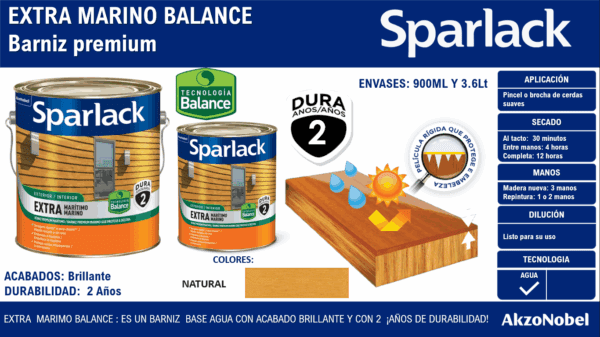 SPARLACK EXTRA MARINO BALANCE BRILLANTE NATURAL 900ML
