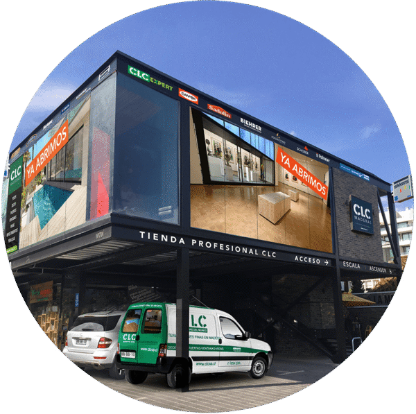 Fachada de la tienda profesional CLC en Vitacura